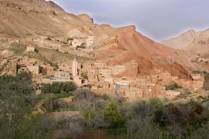 Gorges of Dades, on  the way of Kasbas, between Marrakech and the desert.